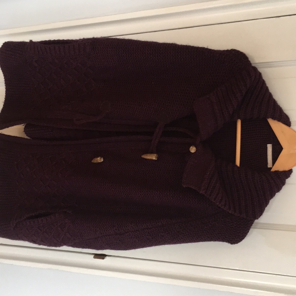 PINKO knit maroon Poncho